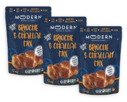 Modern Bread & Bagel Gluten-Free Brioche & Challah Mix | Certified Gluten Free | Nut Free | non-GMO | Corn and Soy Free | Vegan Friendly | Kosher - 16 oz. (Pack of 3)