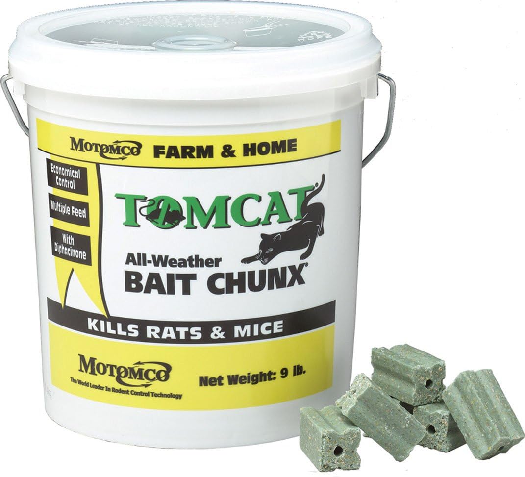 Motomco Tomcat All Weather Bait Chunx, 9-Pound Motomco Tomcat All Weather Bait Chunx, 9-Pound