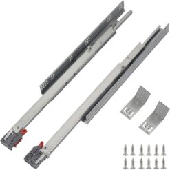 OCG Undermount Drawer Slides 12 inch (6 Pairs), Full Extension Soft Close Concealed Drawer Runners, Come with Mounting Screws and Brackets
