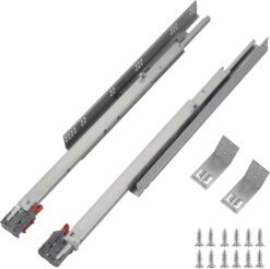 OCG Undermount Drawer Slides 18 inch (6 Pairs), Full Extension Soft Close Concealed Drawer Runners, Come with Mounting Screws and Brackets