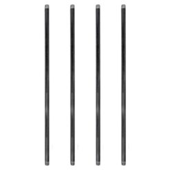 PIPE DECOR 362 PD12X60-4 1/2 in. x 60 in. Black Industrial Steel Grey Plumbing Pipe (4-Pack)