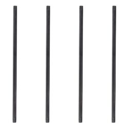 PIPE DECOR 362 PD34X72-4 3/4 in. x 72 in. Industrial Steel Grey Plumbing Pipe in Black (4-Pack)