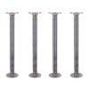 PIPE DECOR 365 PD1X24F-LEG 1 in. x 2 ft. L Black Steel Pipe and Flange Table Leg Kit (Set of 4)