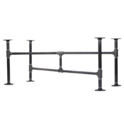 PIPE DECOR 365 PDCT20 3/4 in. x 3.5 ft. L x 18 in. H Black Steel Pipe Turnpike Design Coffee Table Kit