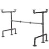 PIPE DECOR 365 PDDK20 3/4 in. Black Steel Pipe 3.75 ft. L x 31 in. H "M" Design Desk Kit