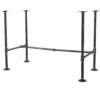 PIPE DECOR 365 PDDK40 3/4 in. Black Steel Pipe 3.5 ft. L x 28.5 in. H "H" Design Desk Kit