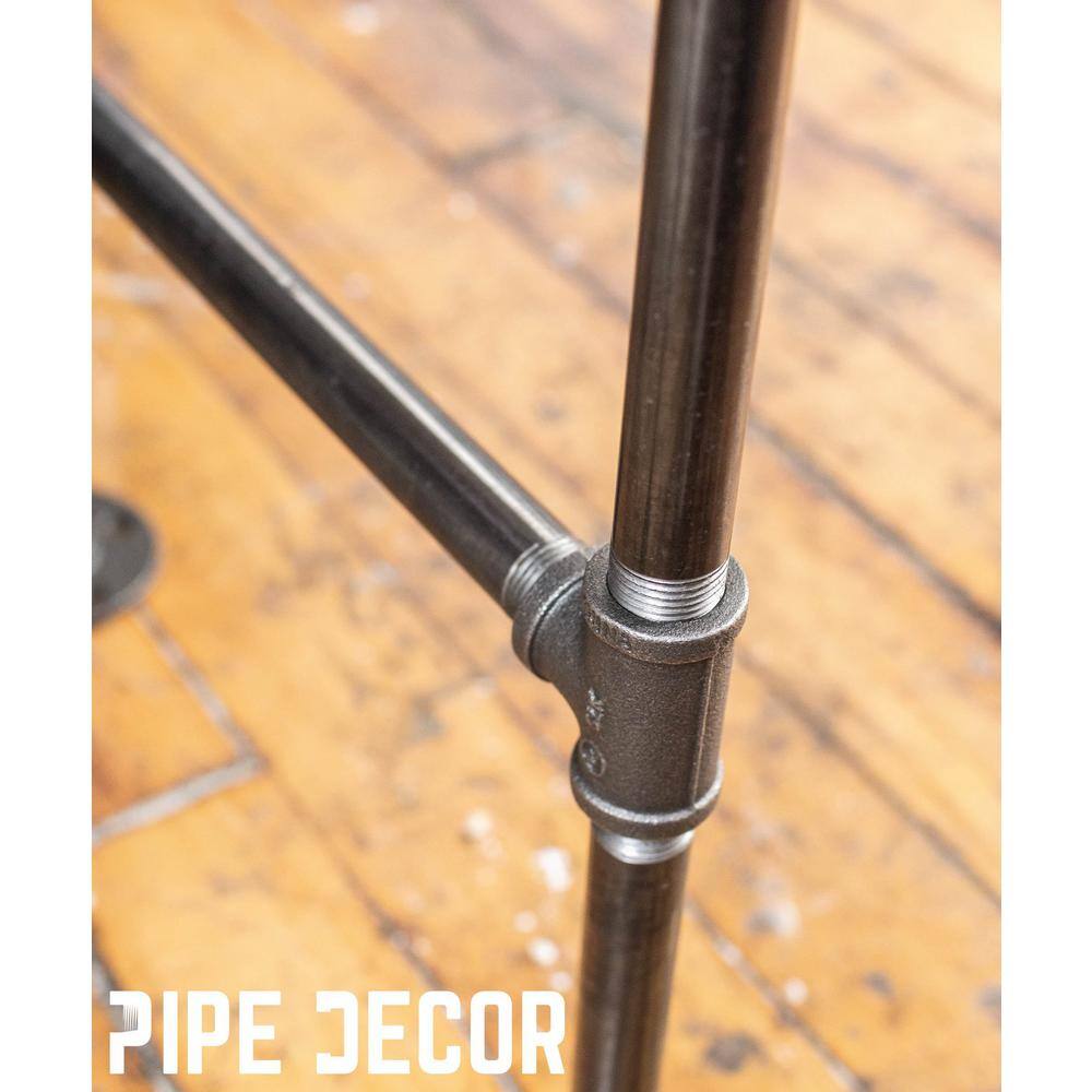 PIPE DECOR 365 PDET10 1 2 in. Black Pipe 16.5 in. W x 19.5 in. H H Design End Table Leg Kit0