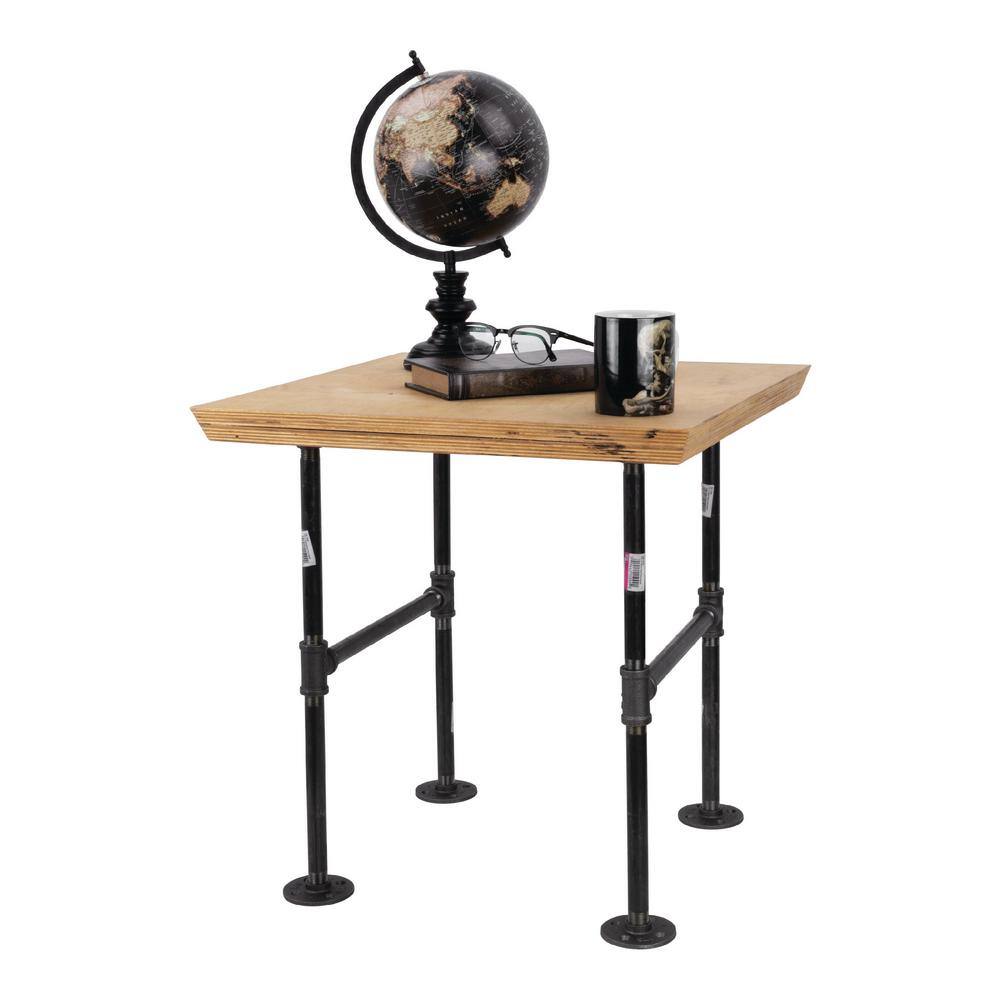 PIPE DECOR 365 PDET10 1 2 in. Black Pipe 16.5 in. W x 19.5 in. H H Design End Table Leg Kit2
