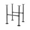 PIPE DECOR 365 PDET10 1/2 in. Black Pipe 16.5 in. W x 19.5 in. H "H" Design End Table Leg Kit