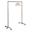 PIPE DECOR 365 PDFMW10 1/2 in. x 3.5 ft. L Black Pipe Freestanding Clothing Rack Kit