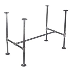 PIPE DECOR 365 PDKT1 3/4 in. Black Pipe 42.5 in. L x 30 in. H Poker Design Kitchen Table Kit