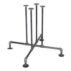 PIPE DECOR 365 PDKT3 3 4 in. Black Pipe 36.25 in. L x 29.25 in. H Blackjack Design Kitchen Table Kit