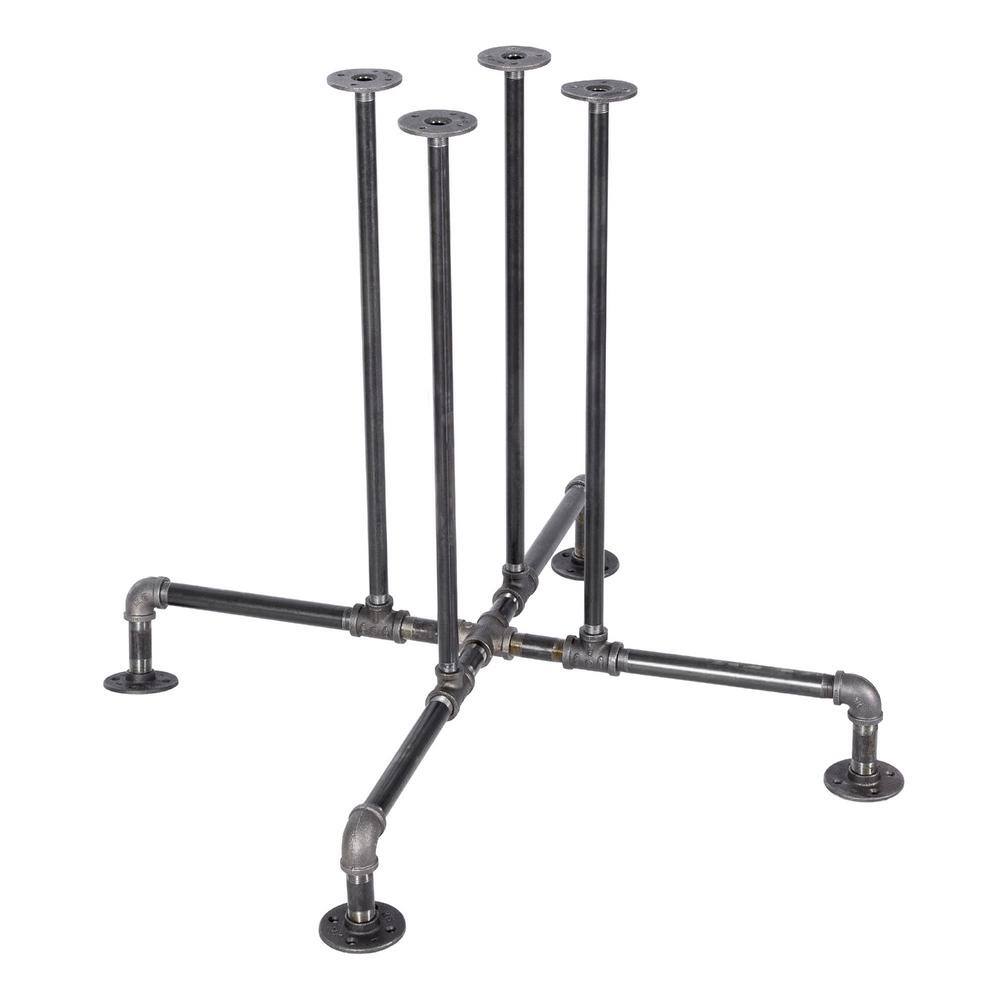 PIPE DECOR 365 PDKT3 3 4 in. Black Pipe 36.25 in. L x 29.25 in. H Blackjack Design Kitchen Table Kit PIPE DECOR 365 PDKT3 3 4 in. Black Pipe 36.25 in. L x 29.25 in. H Blackjack Design Kitchen Table Kit