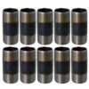 PLUMBFLEX 1560NPBL-10 Black Steel Pipe, 1-1/2 in. x 6 in. Nipple Fitting (10-Pack)
