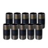 PLUMBFLEX 2050NPBL-10 Black Steel Pipe, 2 in. x 5 in. Nipple Fitting (10-Pack)