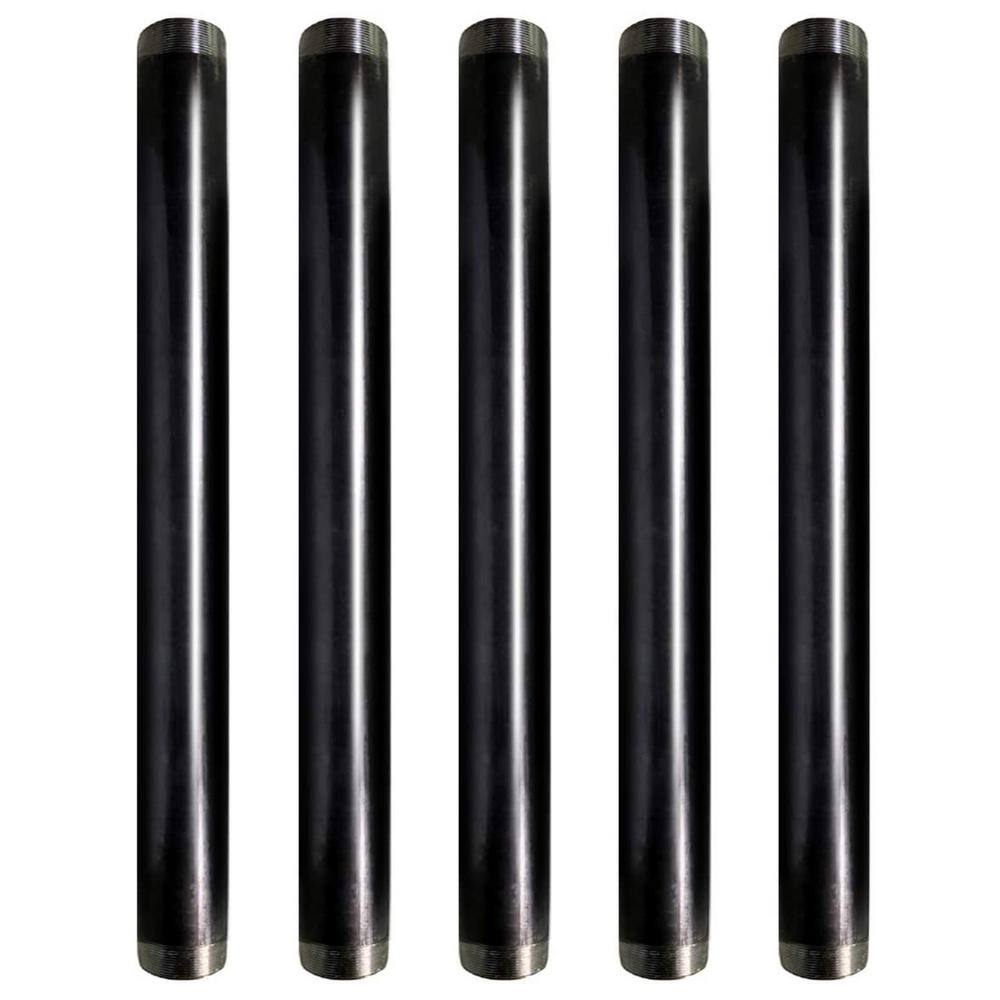 PLUMBFLEX 2060PBL-5 2 in. x 60 in. Black Steel Pipe (5-Pack) PLUMBFLEX 2060PBL-5 2 in. x 60 in. Black Steel Pipe (5-Pack)