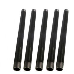 PLUMBFLEX 3460PBL-N-5 3/4 in. x 5 ft. Black Steel Pipe (5-Pack)