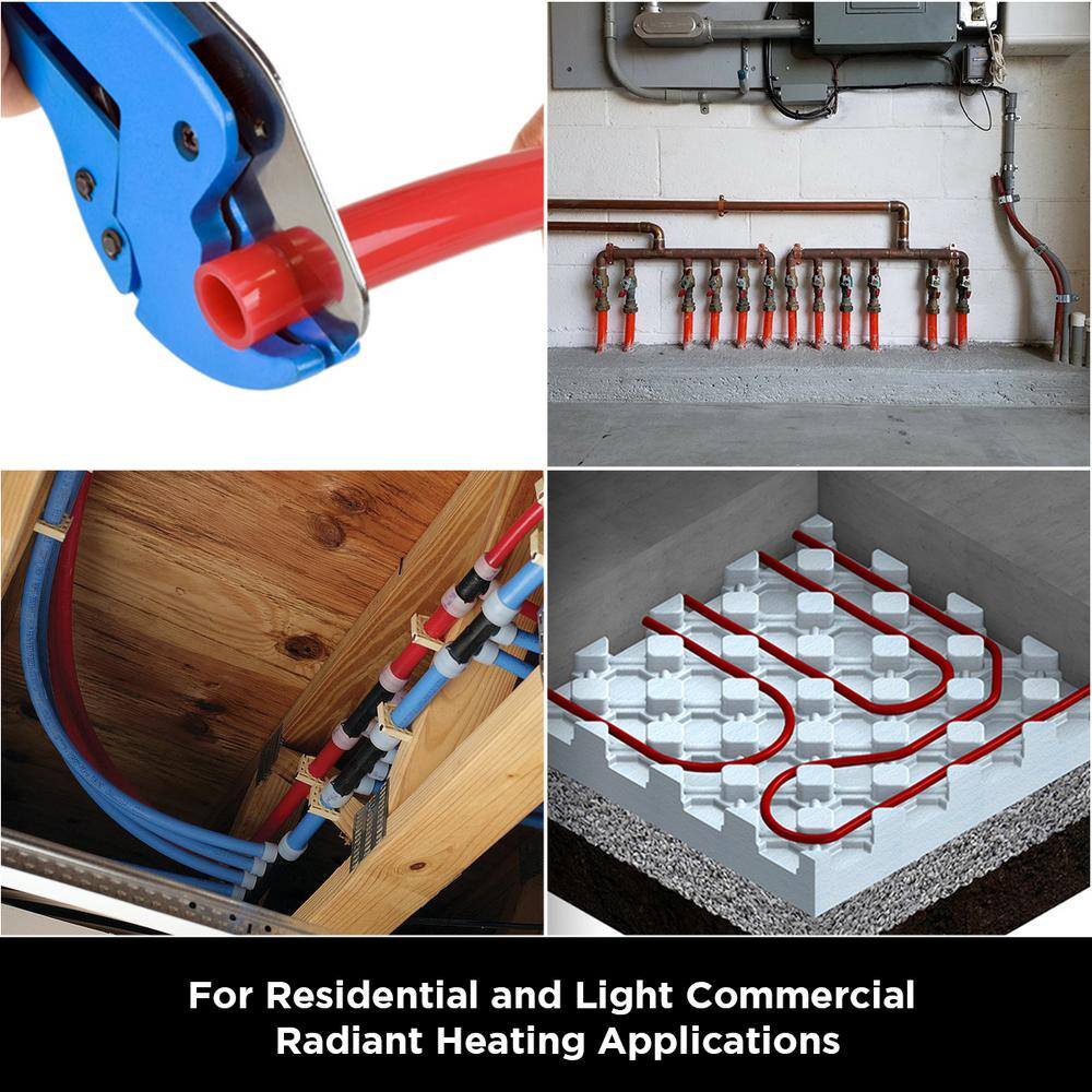 PLUMBFLEX AOBR34100 3 4 in. x 100 ft. PEX A Tubing Oxygen Barrier Pipe for Hydronic Radiant Floor Heating Systems13
