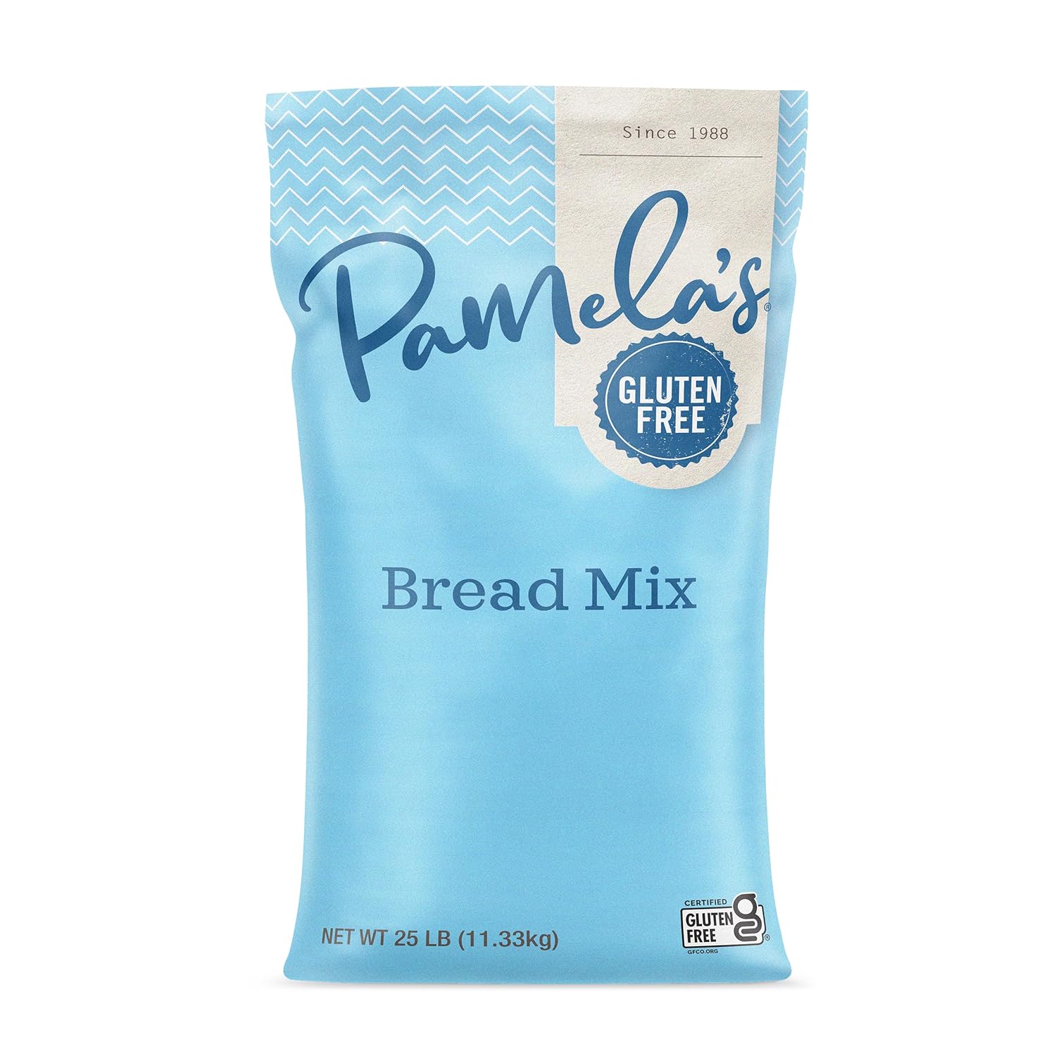 Pamela's Gluten Free Bread Mix, Multi-Purpose, Dairy Free, Whole Grain, Foodservice Size, 25-Pound Bag (Pack of 1) Pamela's Gluten Free Bread Mix, Multi-Purpose, Dairy Free, Whole Grain, Foodservice Size, 25-Pound Bag (Pack of 1)