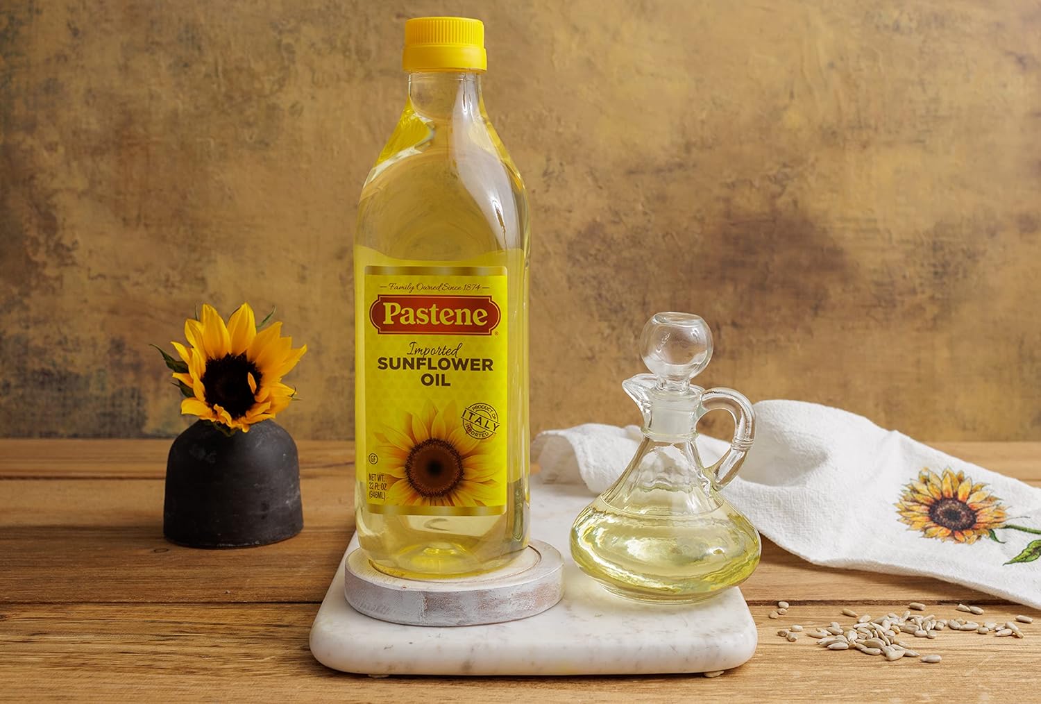 Pastene Sunflower Oil, 32 Ounce (Pack of 6)7