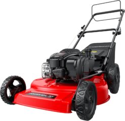PowerSmart B8622S 22-Inch Gas Lawn Mower, 150cc B&S Engine, Self-Propelled, 3-in-1 Mulching System, 6 Cutting Heights, Rear-Wheel Drive, Durable Steel Deck