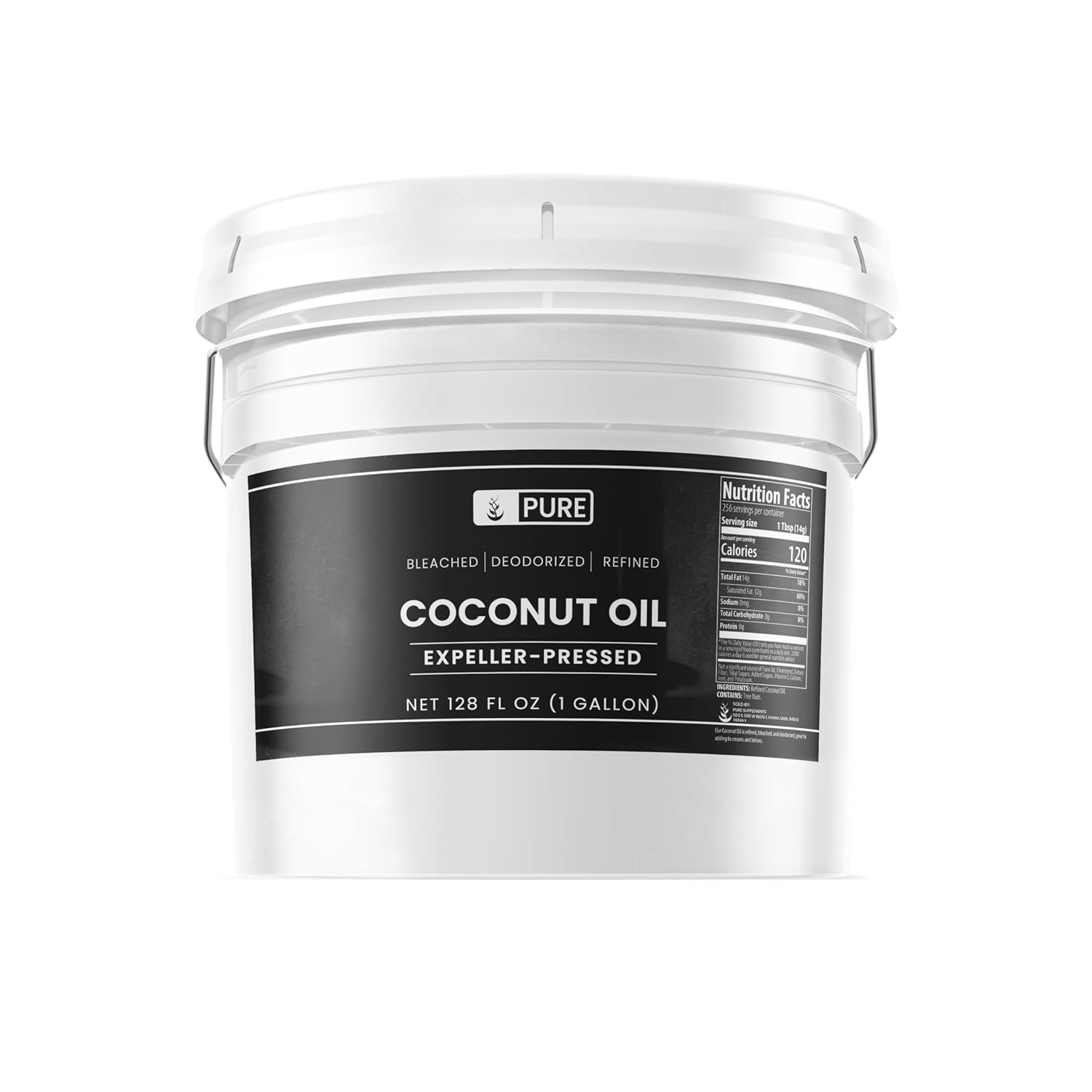 Pure Original Ingredients Coconut Oil (1 Gallon) Hexane-Free & Gluten-Free, Non-Hydrogenated Pure Original Ingredients Coconut Oil (1 Gallon) Hexane-Free & Gluten-Free, Non-Hydrogenated