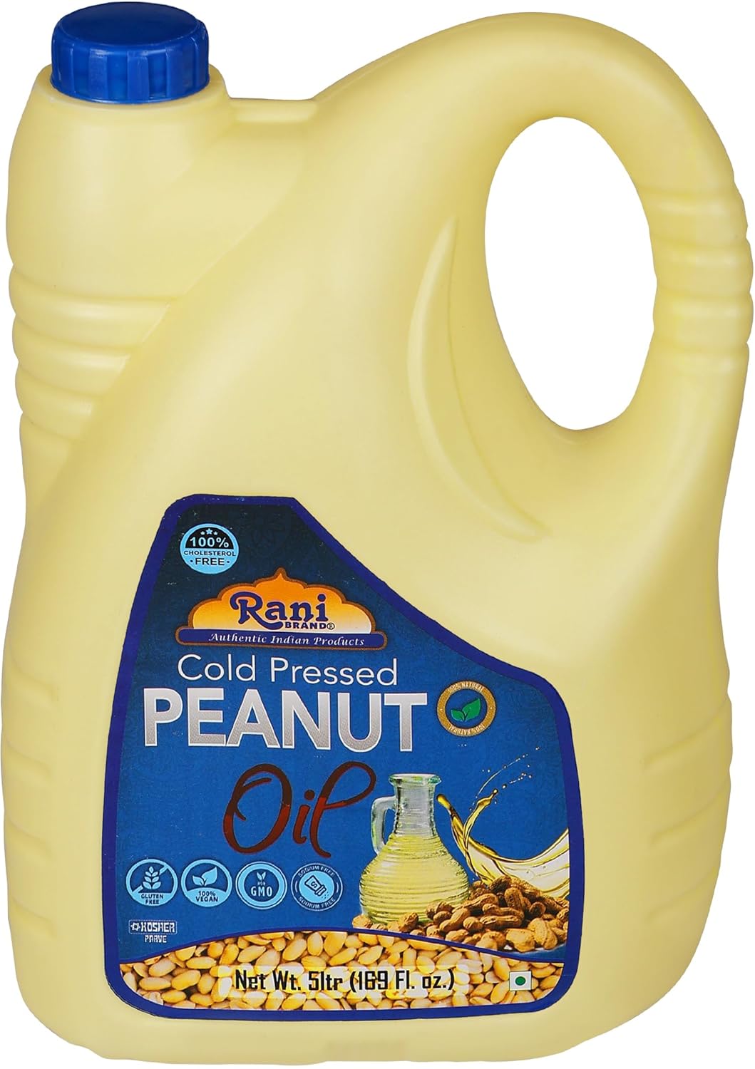 Rani Peanut Oil 169 Ounce (5 Liter) Cold Pressed 100% Natural NON-GMO Kosher Vegan Gluten Free9