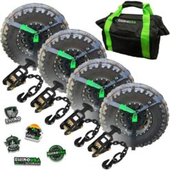 Rhino USA Car Tie Down Straps with J Hooks – 4 Pack 2