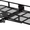Rockland Steel Folding Hitch Mount Cargo Carrier, 60" x 24" x 6", 500 LBS Capacity, Heavy Duty Trailer Hitch Cargo Carrier, Foldable Hitch Rack Basket, Fits 2" Receiver for Cars SUVs Vans Trailers