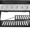 Royal Gourmet 8-Burner Gas Grill, 104,000 BTU Liquid Propane Grill, Independently Controlled Dual Systems, Outdoor Party or Backyard BBQ, Black