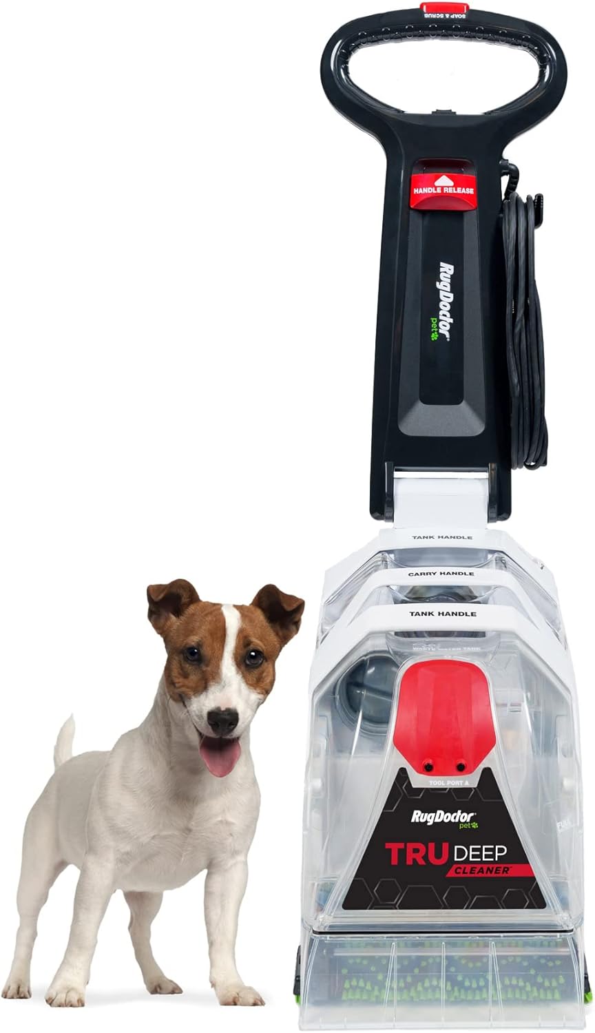 Rug Doctor Pet TruDeep Carpet Cleaner, Pet Upholstery Tool, Best-In-Class Suction Power, Dual Brush Cross-Action Technology for One-Pass Cleaning Rug Doctor Pet TruDeep Carpet Cleaner, Pet Upholstery Tool, Best-In-Class Suction Power, Dual Brush Cross-Action Technology for One-Pass Cleaning