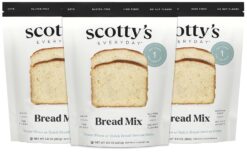 Scotty's Everyday -Keto Bread Low Carb Mix - 1g Net Carbs, 0g Added Sugar, Gluten-Free, High Fiber - No Nut Flours - 9.8oz, Pack of 3