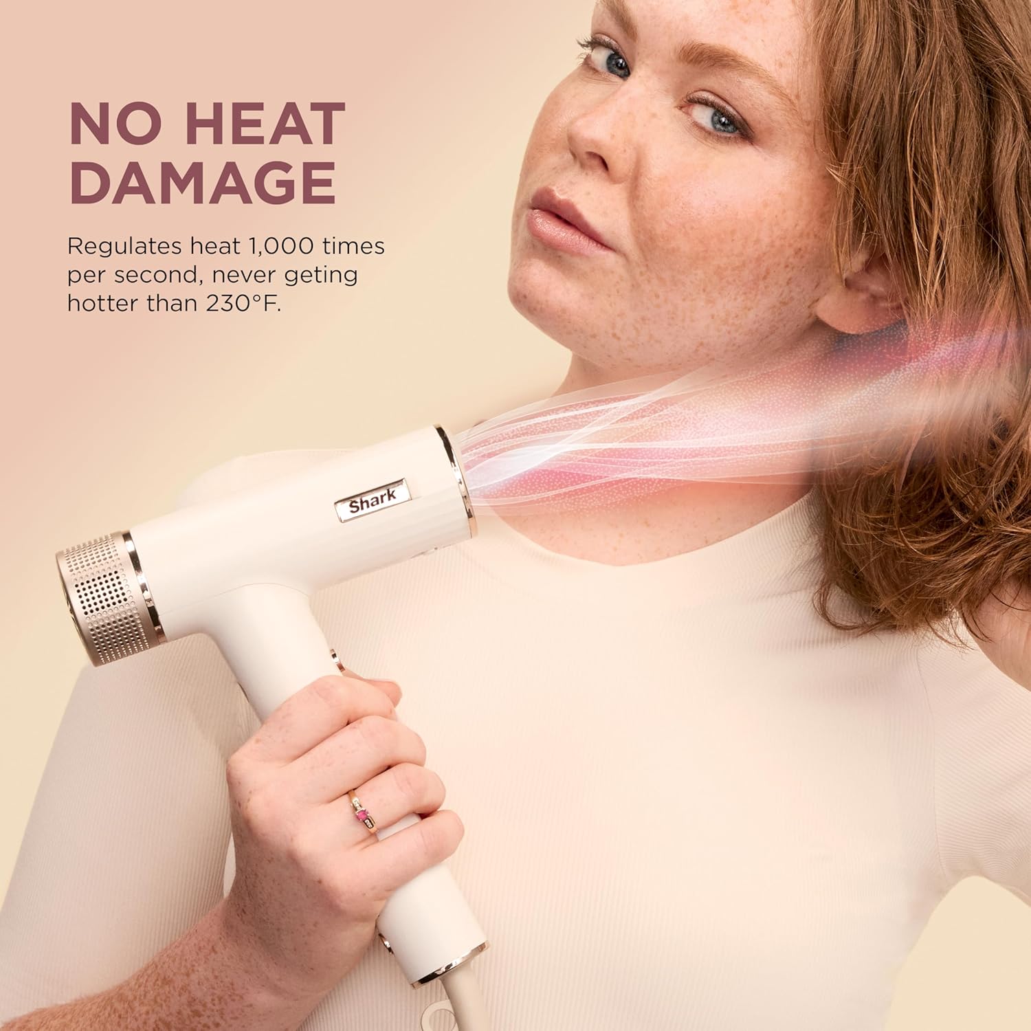 Shark Hair Dryer SpeedStyle No Heat Damage Hair Styling Tool 3 Styling Tools Included Portable & Powerful Blow Dryer Best for Straight & Wavy Hai1