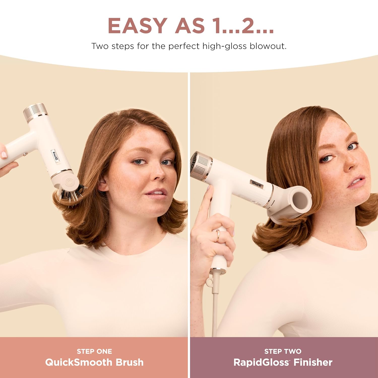 Shark Hair Dryer SpeedStyle No Heat Damage Hair Styling Tool 3 Styling Tools Included Portable & Powerful Blow Dryer Best for Straight & Wavy Hai9