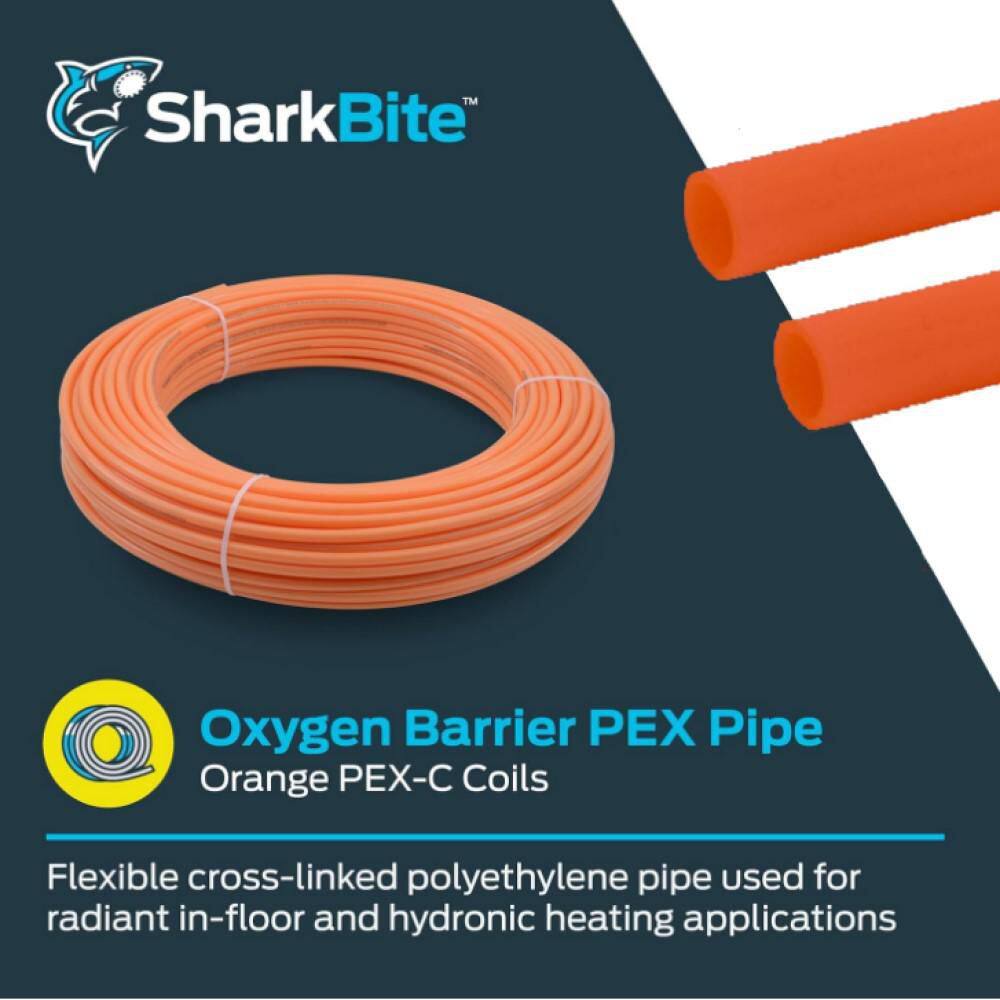 SharkBite U880O100 1 in. x 100 ft. Coil Oxygen Barrier Radiant Heating PEX-C Pipe1