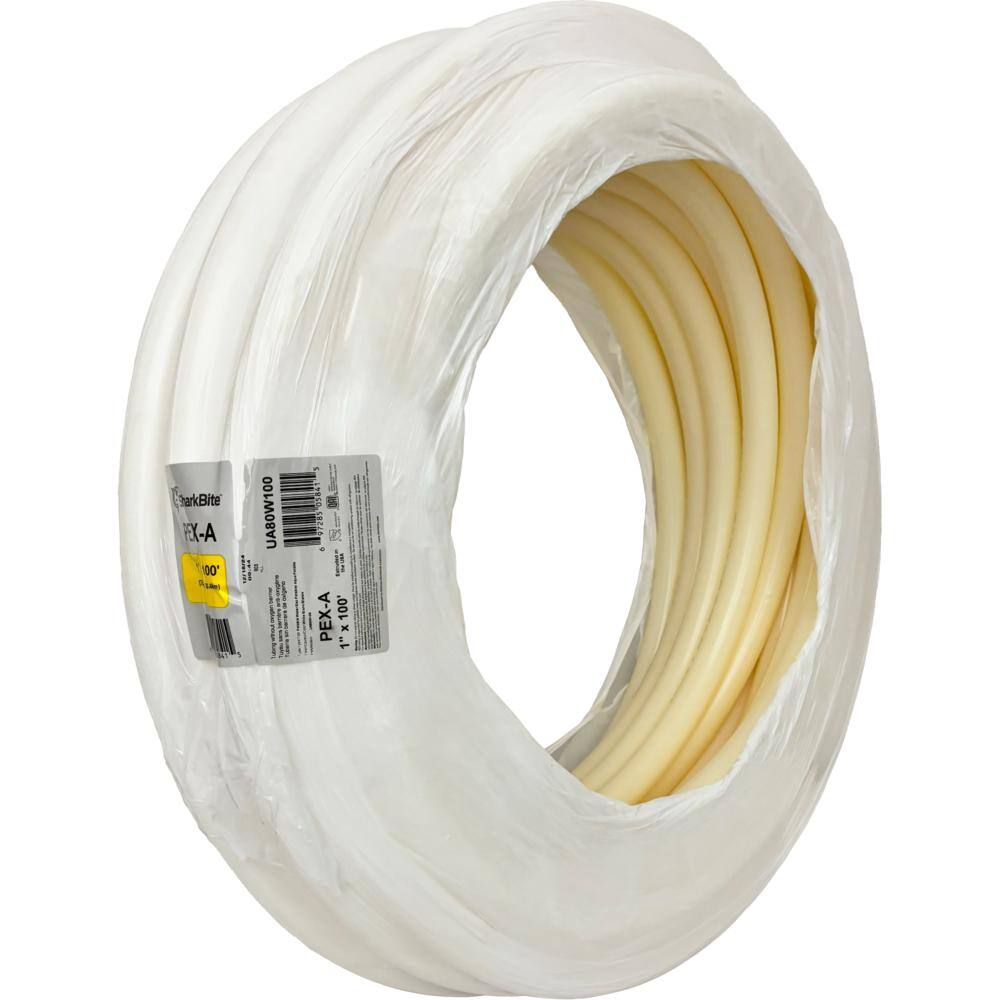 SharkBite UA80W100 1 in. x 100 ft. Coil White PEX-A Pipe9