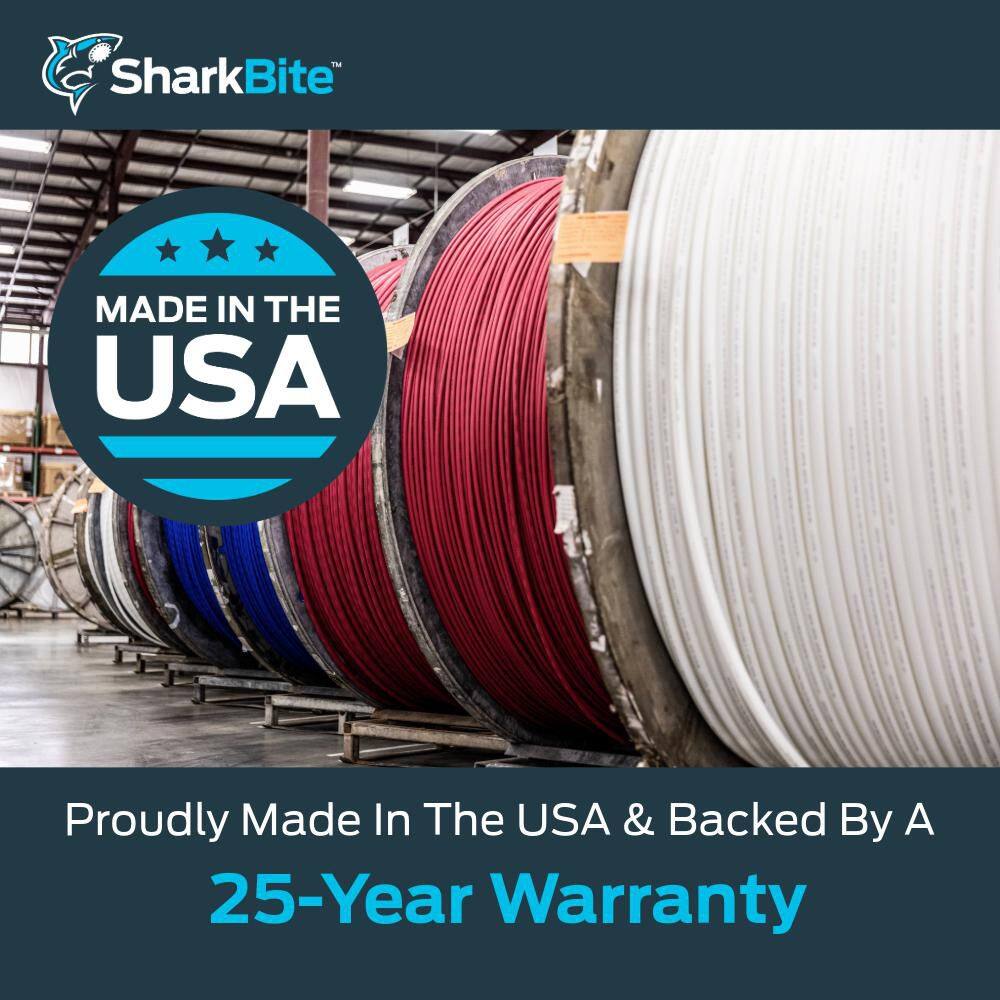 SharkBite UA85W100 1-1 4 in. x 100 ft. Coil White PEX-A Pipe3