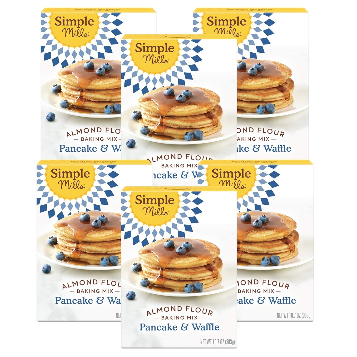 Simple Mills Almond Flour Pancake & Waffle Mix, Original - Gluten Free, Plant Based, Paleo Friendly, Breakfast 10.7 Ounce (Pack of 6) Simple Mills Almond Flour Pancake & Waffle Mix, Original - Gluten Free, Plant Based, Paleo Friendly, Breakfast 10.7 Ounce (Pack of 6)