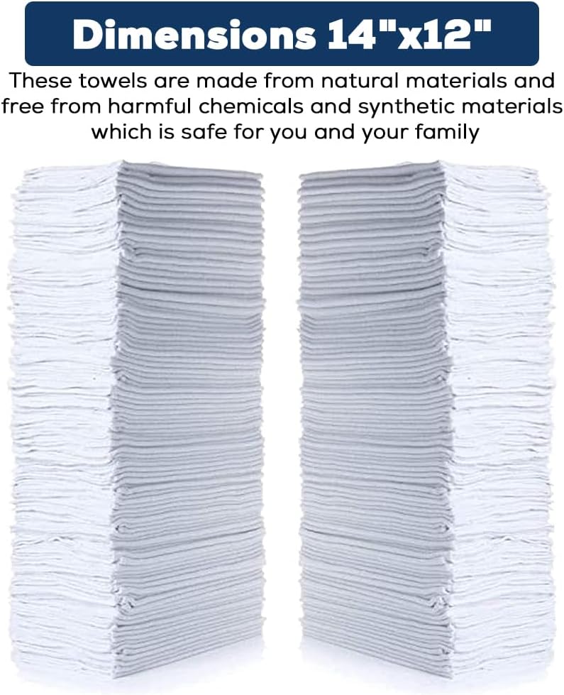 Simpli-Magic 79170 Shop Towels, White, 500 Pack4