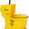 Simpli-Magic Commercial Mop Bucket with Side Press Wringer, 36 Quart, New Generation, Yellow