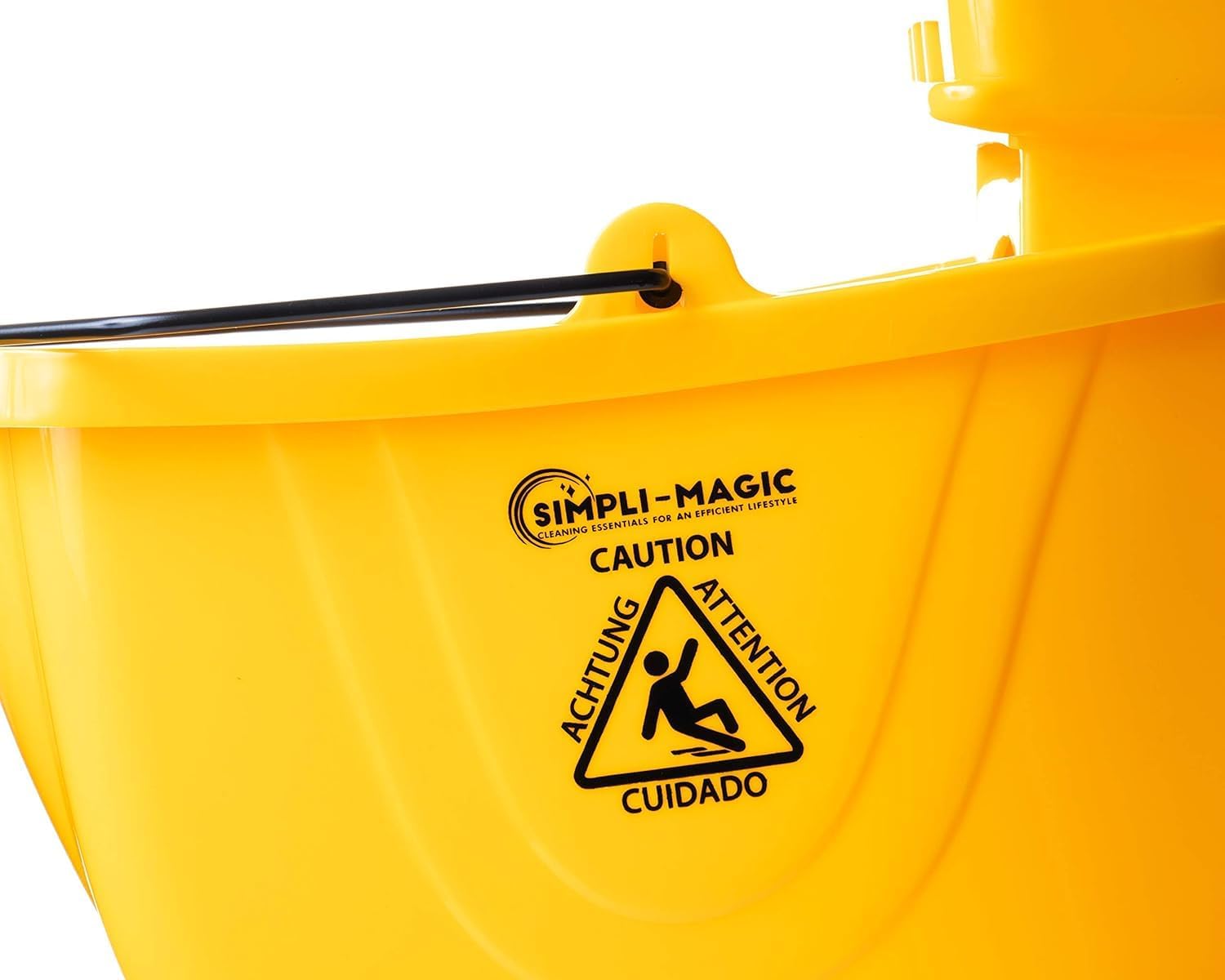 Simpli-Magic Commercial Mop Bucket with Side Press Wringer, 36 Quart, New Generation, Yellow7