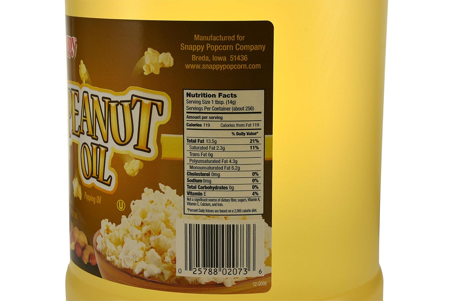 Snappy Pure Peanut Oil, 1 Gallon`