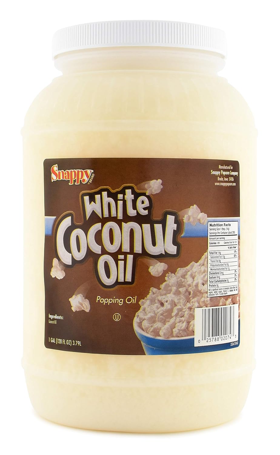 Snappy White Coconut Oil, 1 Gallon Snappy White Coconut Oil, 1 Gallon