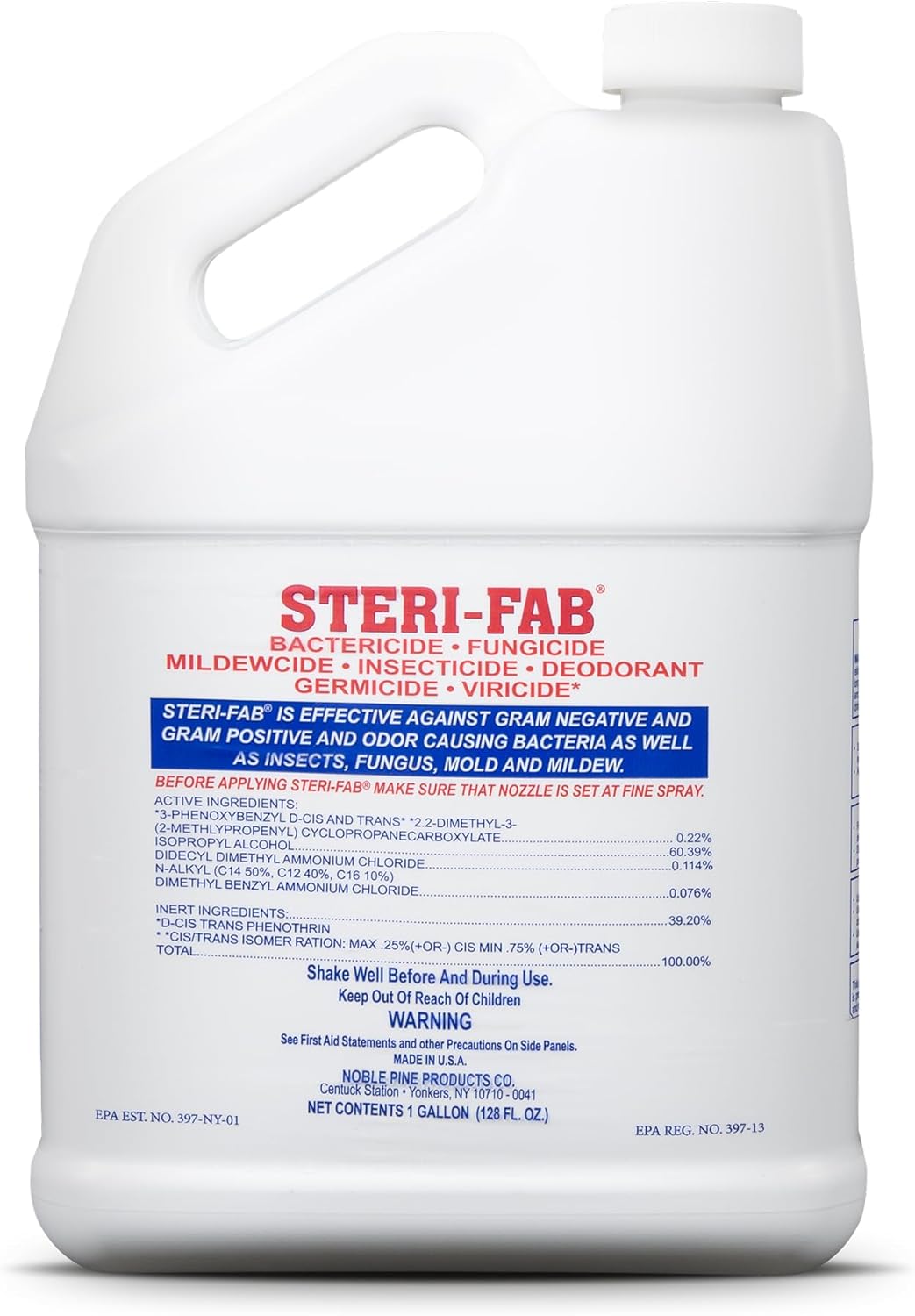 Steri-fab All-in-One Disinfectant & Insecticide Spray – Kills Bed Bugs, Fleas, Mites, Roaches, Viruses, Fungi, & Odors – Quick-Drying, Non-Residual, 1 Gallon Jug Steri-fab All-in-One Disinfectant & Insecticide Spray – Kills Bed Bugs, Fleas, Mites, Roaches, Viruses, Fungi, & Odors – Quick-Drying, Non-Residual, 1 Gallon Jug
