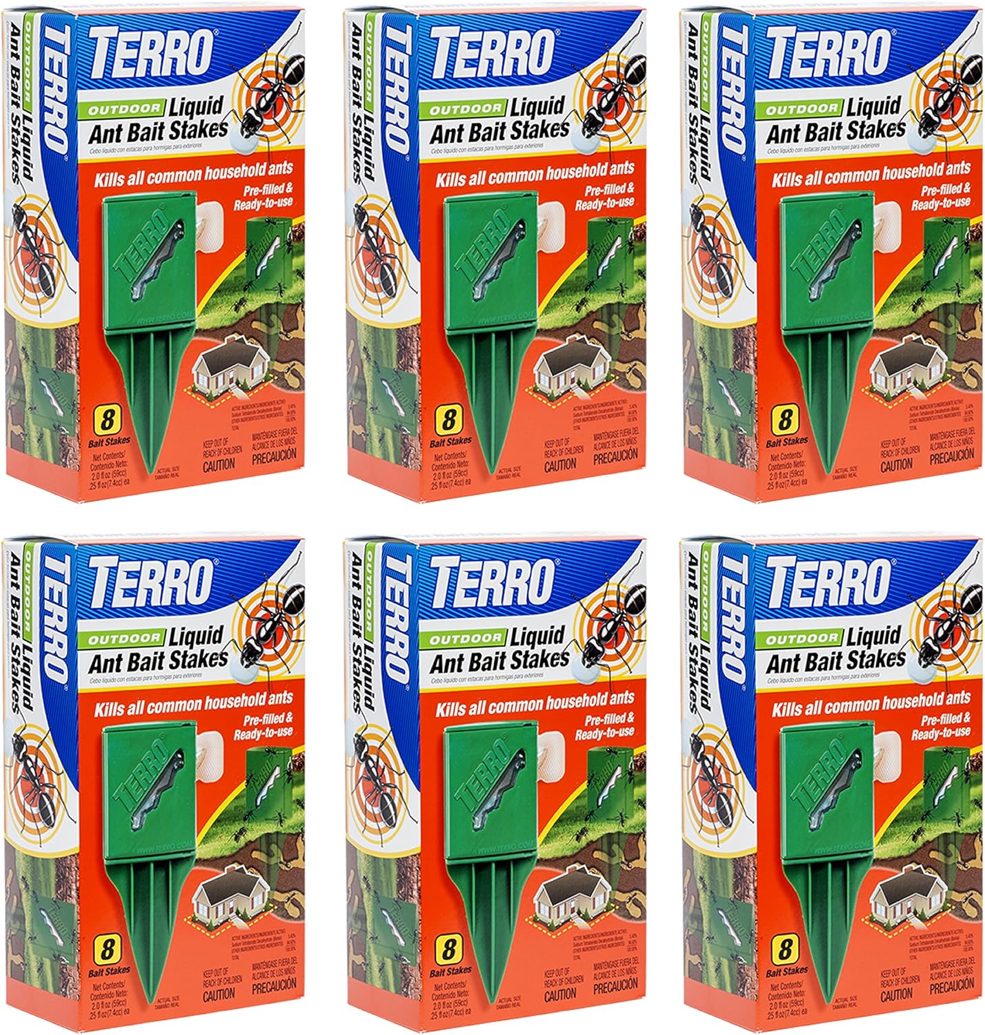 Terro T1812 Outdoor Liquid Ant Baits - 6 Pack Terro T1812 Outdoor Liquid Ant Baits - 6 Pack