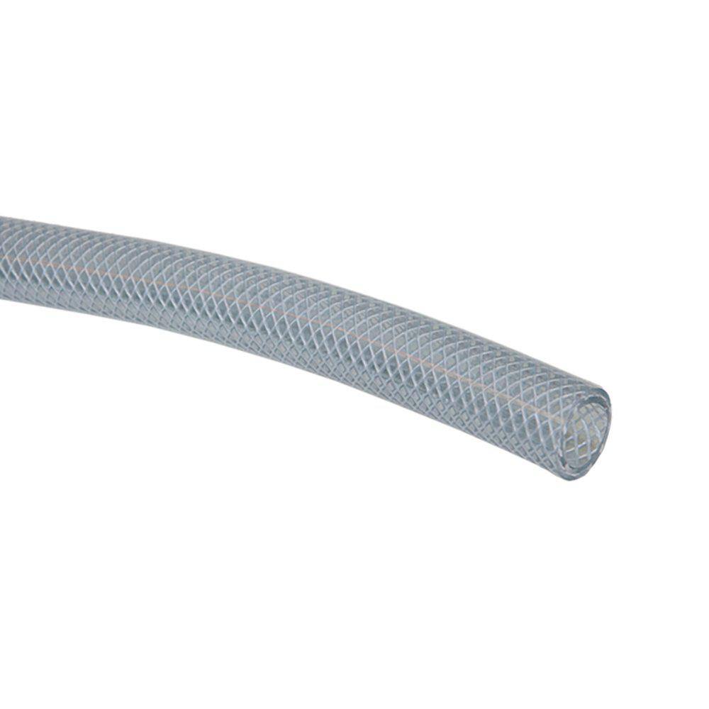 UDP T12004004 5 8 in. I.D. x 7 8 in. O.D. x 100 ft. Clear Braided Vinyl Tubing with Dispenser Box UDP T12004004 5/8 in. I.D. x 7/8 in. O.D. x 100 ft. Clear Braided Vinyl Tubing with Dispenser Box