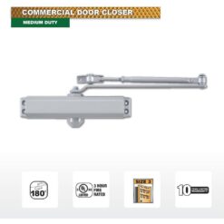 Universal Hardware UH4051 Medium-Duty Aluminum Commercial Door Closer