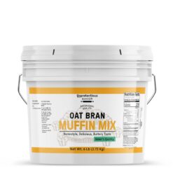 Unpretentious Oat Bran Muffin Mix, 1 Gallon, Fluffy, Delicious