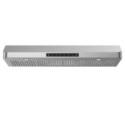 VIKIO IKC01-42-J 42 in. 900 CFM Ducted Under Cabinet Range Hood in Stainless Steel with 3 -Way Venting and Removable LED