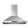 VIKIO RHWM01-36 36 in. 500 CFM Convertible Wall Mount Range Hood in Stainless Steel with LED Lighting, Dishable filter and Touch Control